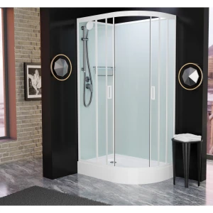 Душевая кабина Frank F418L White 100x80 без крыши