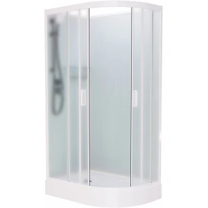 Душевая кабина Frank F418L М White 100x80 Б/К, стекло матовое