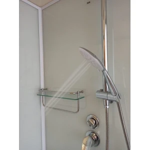 Душевая кабина Frank F418R М White 100x80 Б/К, стекло матовое