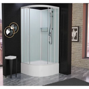 Душевая кабина Frank F409/2 White 90x90 без крыши