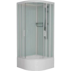Душевая кабина Frank F409/2 М White 90x90 стекло матовое