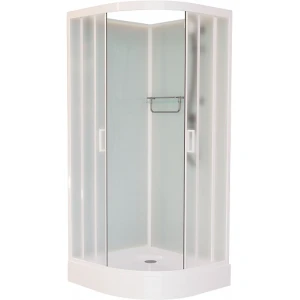 Душевая кабина Frank F408 М White 80x80 Б/К, стекло матовое