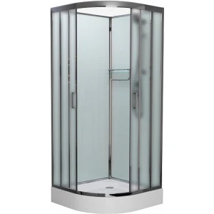 Душевая кабина Frank F409 М Brilliant 90x90 Б/К, стекло матовое