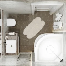 Душевая кабина Triton Стандарт В узоры 100х100