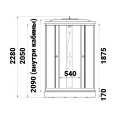 Душевая кабина Triton Риф А 100х100