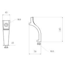 Чугунная ванна OWL 1975 Konung 180х80