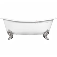 Чугунная ванна GOLDMAN Glossy 183х70 хром, белый