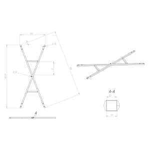 Каркас для ванны Eurolux 150x70 х-образный, E5015070053