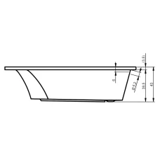 Акриловая ванна Eurolux Miamika 160х70