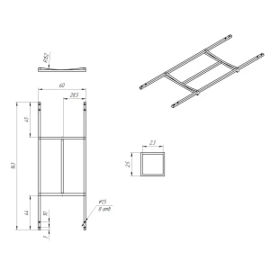 Каркас для ванны Eurolux Sibaris 170x70