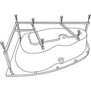 Каркас для ванны Eurolux Sparta 160х100 L/R