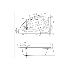 Акриловая ванна Santek Эдера 170х100 L 1WH501662
