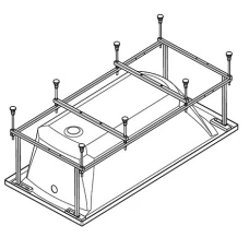 Каркас для ванны Santek Монако XL 160х75