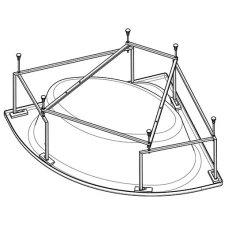 Каркас для ванны Santek Карибы 140х140