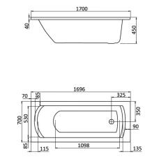Акриловая ванна Santek Монако 170х70 1WH111979