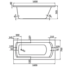 Акриловая ванна Santek Монако XL 160х75 1WH111978