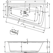 Акриловая ванна RIHO Still Smart 170x110 L B102001005