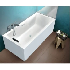 Акриловая ванна RIHO Rething Cubic Fall 160x70 B104013005, заполнение через перелив