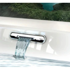 Акриловая ванна RIHO Rething Cubic Fall 160x70 B104013005, заполнение через перелив