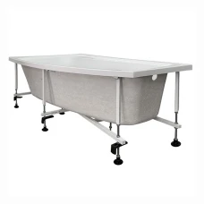 Акриловая ванна Byon Della 170x95 L (ванна, каркас, экран)