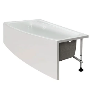 Акриловая ванна Byon Della 170x95 L (ванна, каркас, экран)