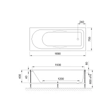Акриловая ванна Royal Bath Tudor 170x75