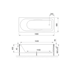 Акриловая ванна Royal Bath Tudor 160x70