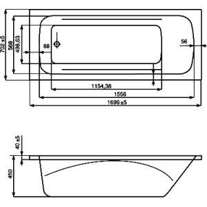 Акриловая ванна Roca Line 170x70 ZRU9302924