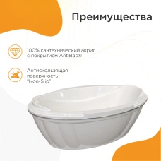 Акриловая ванна Fra Grande Гранада 185х119 4-01-0-0-1-403
