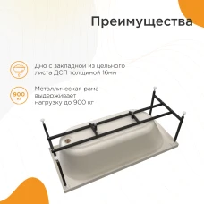 Акриловая ванна Radomir Виктория 150х70 2-01-0-0-0-250