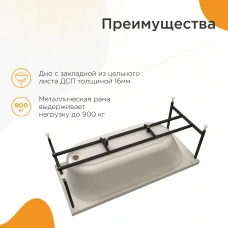 Акриловая ванна Radomir Виктория лайт 150х70 2-01-0-0-0-257
