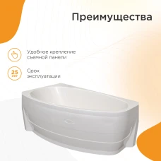 Акриловая ванна Radomir Орсини 160х90 L 1-01-0-1-1-032Ч