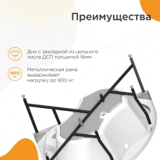 Акриловая ванна Radomir Сандра 149х149 2-01-0-0-1-221Ч