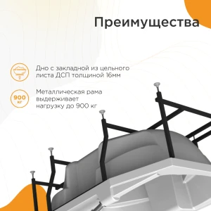 Акриловая ванна Radomir Конкорд 180х120 1-01-0-0-1-025Ч