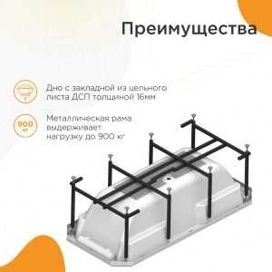 Акриловая ванна Fra Grande Фернандо 190x90 4-01-2-0-1-421 хром