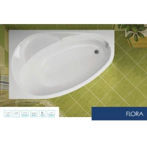 Акриловая ванна Vagnerplast Flora 150x100 L