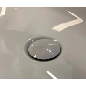 Слив-перелив Knief 0100-091-06S WG Click-Clack, плоский, белый глянец