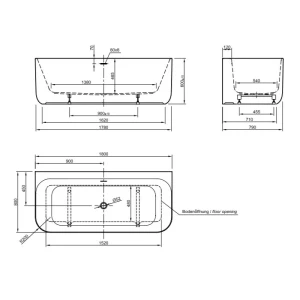 Ванна акриловая KNIEF Tidy 180х80 0100-242