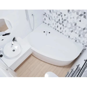 Акриловая ванна Bach Белла 165х110 L на каркасе