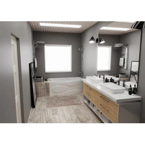 Акриловая ванна Bach Стар 169х100 L на каркасе