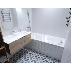 Акриловая ванна Bach Эллина 170х73 на каркасе