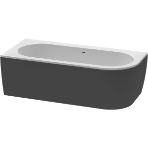 Акриловая ванна Cezares Slim Corner 179x79 L чёрная матовая