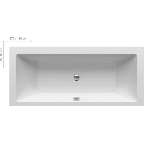 Акриловая ванна RAVAK Formy 01 Slim 180x80 C881300000
