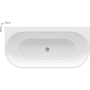 Акриловая ванна RAVAK Freedom Wall 166х80