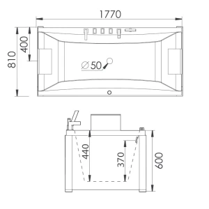 Акриловая ванна Gemy G9076 B 177х81