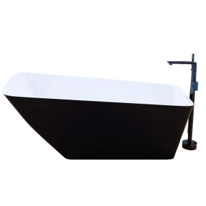 Акриловая ванна Frank F6106 White/Black 170x80