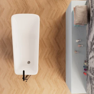 Акриловая ванна Frank F6106 White/Black 170x80