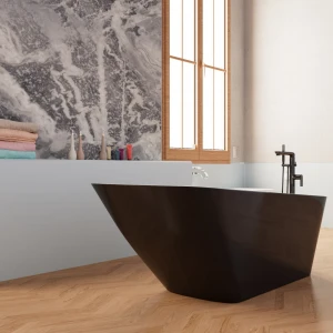 Акриловая ванна Frank F6106 White/Black 170x80