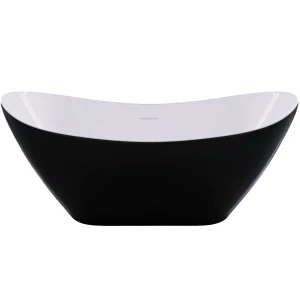 Акриловая ванна Frank F6107 White/Black 170x80