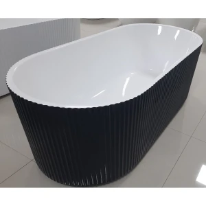 Акриловая ванна Frank F6103 White/Black 170x75